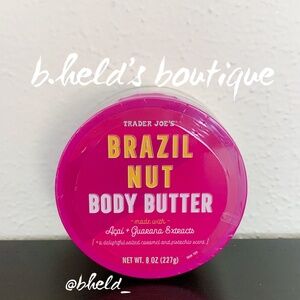 Trader Joe’s Brazil Nut Body Butter 8oz Brand New NWT